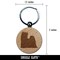 Yorkie Yorkshire Terrier Dog Solid Engraved Wood Round Keychain Tag Charm